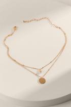 Francesca's Pamela Coin Layered Necklace - Gold