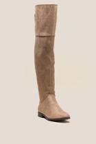 Xoxo Travis Over The Knee Boot - Taupe
