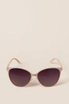 Francesca's Sunset Cat Eye Sunglasses - Nude