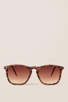 Francescas Alyssia Square Sunglasses In Tortoise Shell - Tortoise