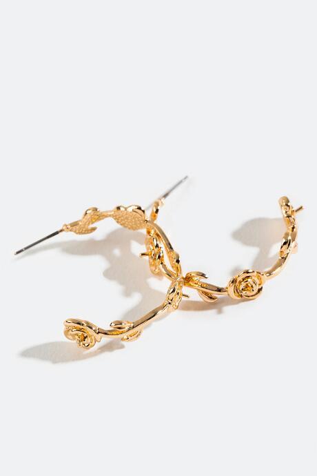 Francesca's Rose Satin Small Hoops - Gold