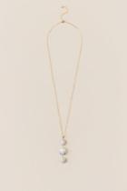 Francesca's Adrina Triple Howlite Pendant - White