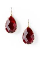Francesca's Mallory Pronged Drop Earring - Red