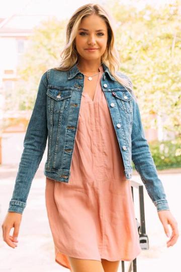 Francesca's Levi's Original Trucker Jacket In Chronicles - Lite