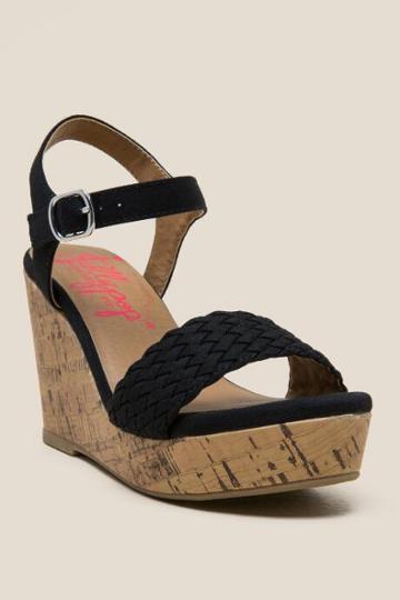 Jellypop Mozart Canvas Wedge - Black