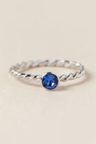 Francesca's September Swarovski Birthstone Ring - Blue