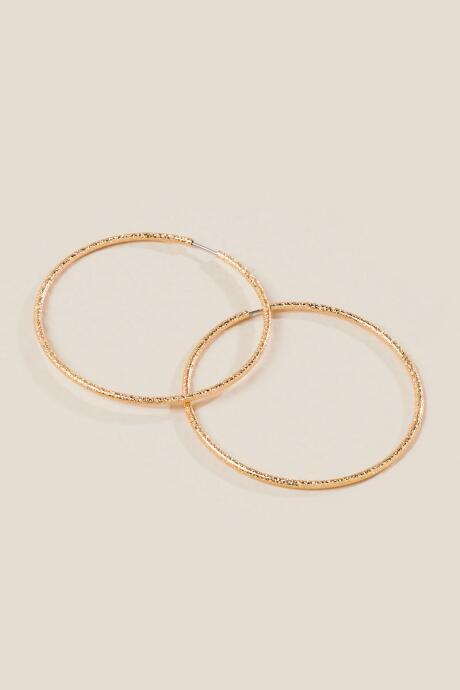 Francesca's Genesis Hoop Earrings In Gold - Gold