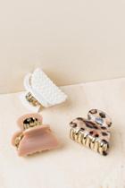 Francesca's Abril 3 Pack Claw Clips - Blush