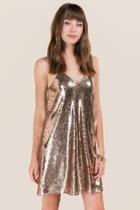 Francescas Joey Sequin Tank Dress - Blush