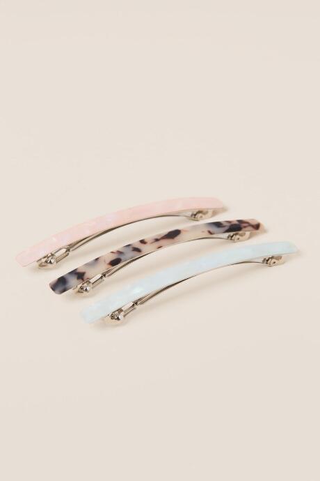Francesca's Angelique 3 Pack Matte Salon Clips - Tortoise