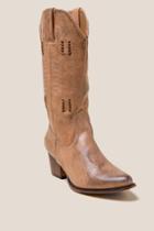 Wanted Texan Distressed Western Boot - Natural