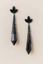 Francesca's Delphi Linear Drop Earring - Black