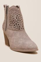 Rampage Unity Laser Cut Ankle Boot - Taupe