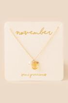 Francesca's November Birthstone Charm Pendant - Topaz