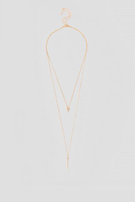 Francesca's Jackie Layered Pendant Necklace Set - Gold