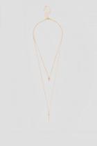 Francesca's Jackie Layered Pendant Necklace Set - Gold