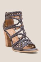 Report Reeve Braided Strap Heel - Gray