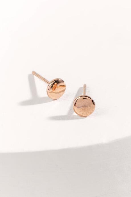 Francesca Inchess Mara Rose Gold Circle Studs - Rose/gold