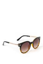 Francesca's Amy Arrowhead Detail Sunglasses - Tortoise