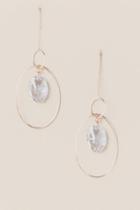 Francesca's Eve Cubic Zirconia Drop Earring In Rose Gold - Rose/gold