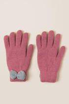 Francesca's Annabel Bow Gloves - Rose
