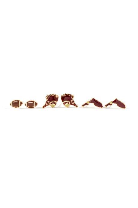 Francesca's Florida State University Earrings - Multi