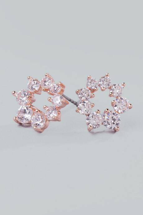 Francesca Inchess Esther Crystal Studs - Crystal