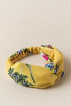 Francesca's Guiliana Floral Headwrap In Marigold - Marigold
