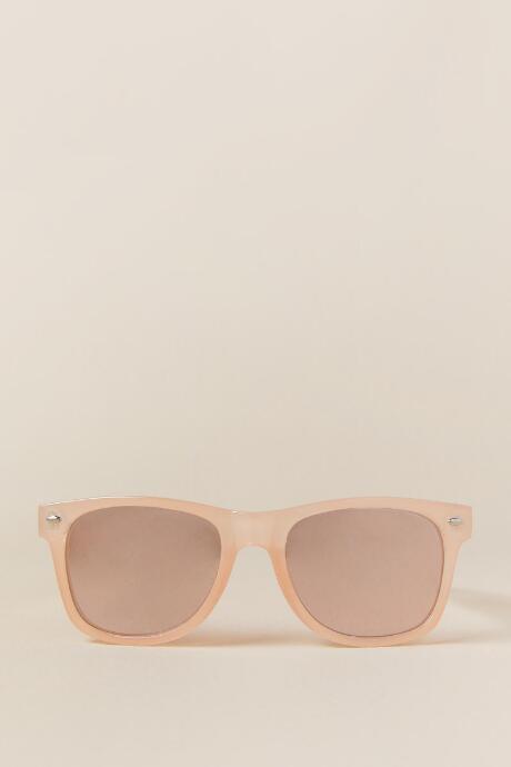 Francesca's Raya Blush Wayfarer Sunglasses - Blush