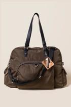 Francesca's Lindzy Nylon Weekender Bag - Olive