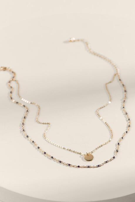 Francesca's Aaliyah Multi Strand Choker - Purple