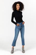 Francesca's Brailee High Rise Cropped Jeans - Medium Wash