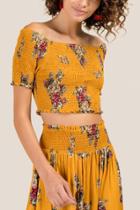 Francesca Inchess Christiana Floral Crop - Marigold