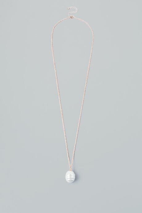 Francesca Inchess Henley Pearl Pendant In Rose Gold - Pearl