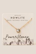 Francesca's Luna Howlite Pendant Necklace - White