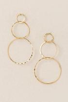 Francesca's Zarah Interlocking Circle Drop Earring - Gold