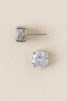 Francesca's Elodie 2kt Crown Setting Stud - Crystal