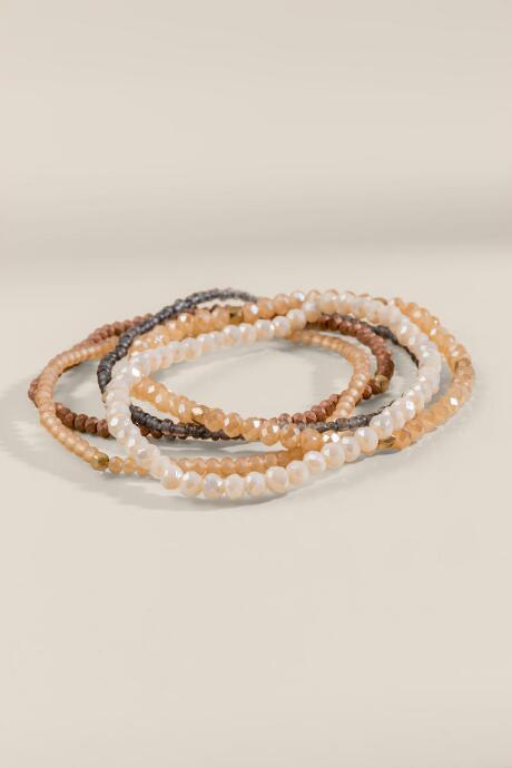 Francesca's Tia Beaded Bracelet Set - Multi