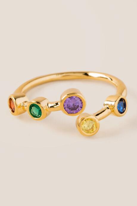 Francesca Inchess Keary Bezel Wrap Ring - Multi