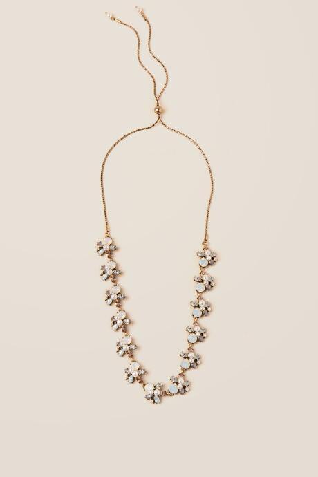 Francesca Inchess Madalynne Adjustable Statement Necklace - Crisp Champagne