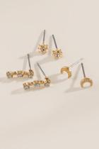 Francesca's Malorie Opal Stud Set - Crystal