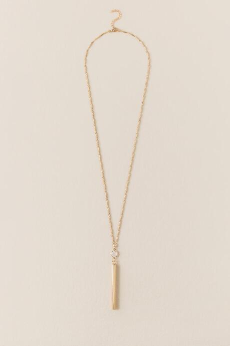 Francesca's Sophia Bar Pendant Necklace - Gold
