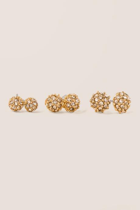 Francesca's Camden Stud Set - Crystal