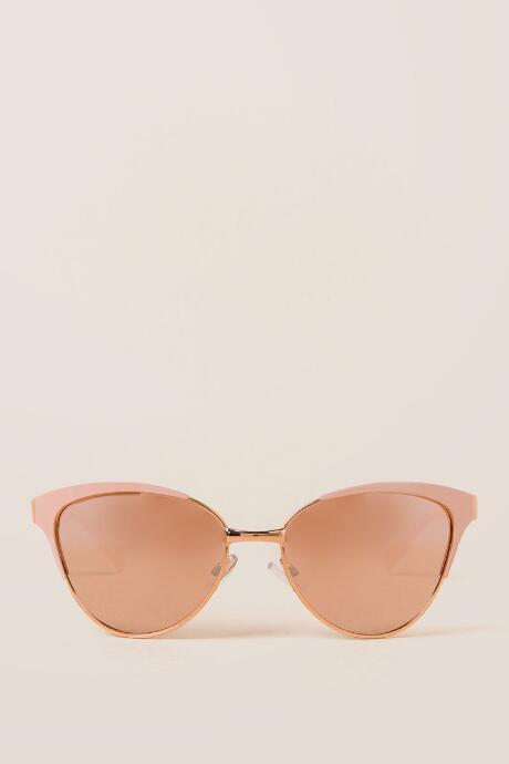 Francescas Luann Nude Sunglasses - Nude