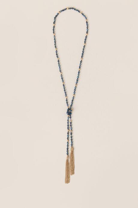 Francesca's Anna Self Wrap Necklace - Navy