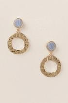 Francesca's Bristol Drop Earrings - Light Blue