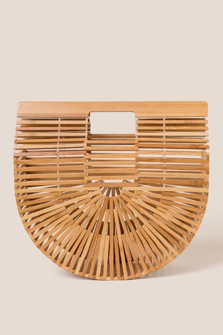 Francesca's Kelly Arc Clutch - Natural