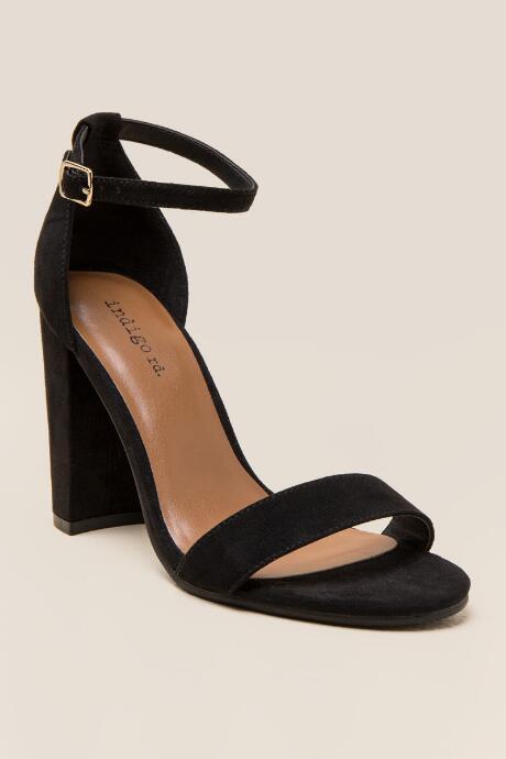 Indigo Rd. Bradlee Peep Toe Block Heel - Black