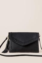 Francescas Kimberli Braided Clutch Crossbody - Black