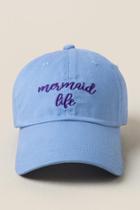 Francescas Mermaid Life Baseball Cap - Light Blue